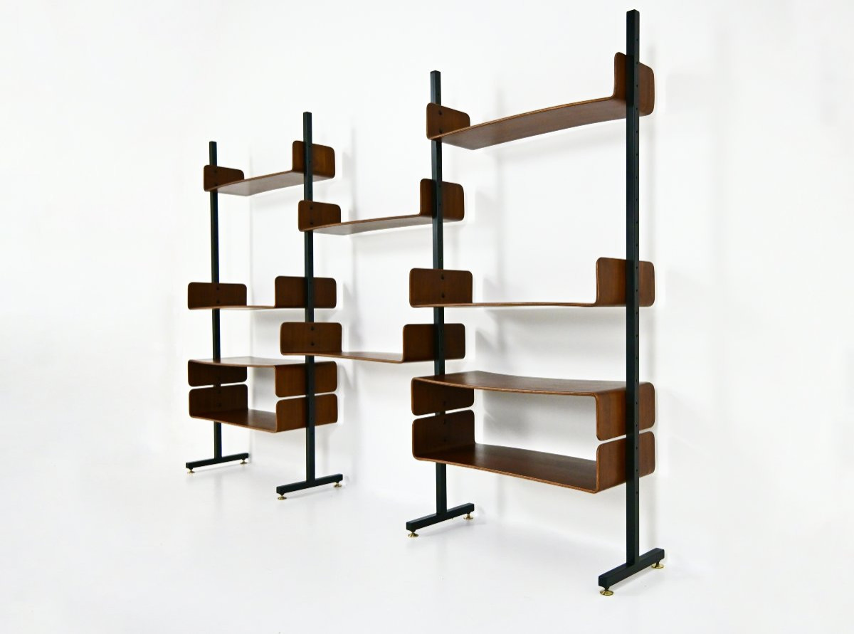 Bookcase By Franco Campo And Carlo Graffi For Home Torino, 1950s-photo-3