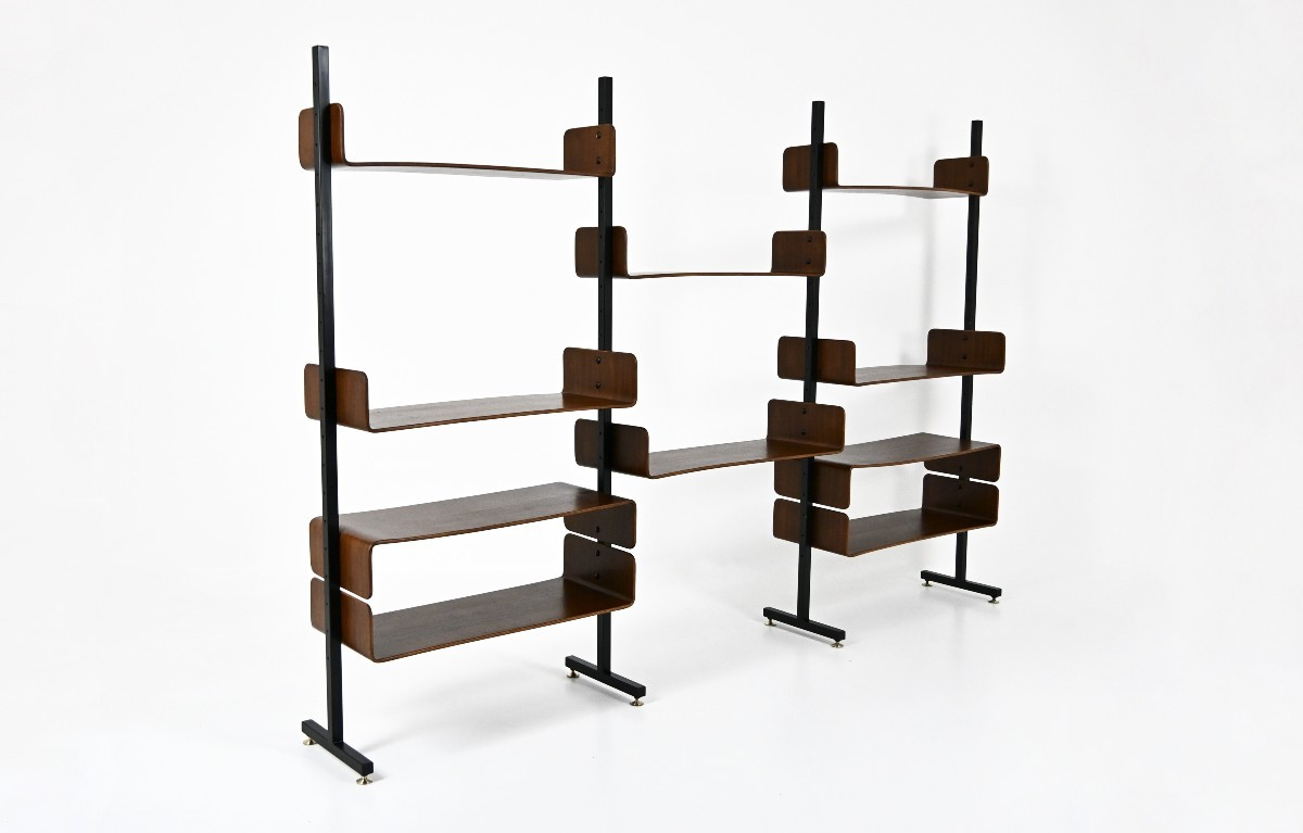 Bookcase By Franco Campo And Carlo Graffi For Home Torino, 1950s