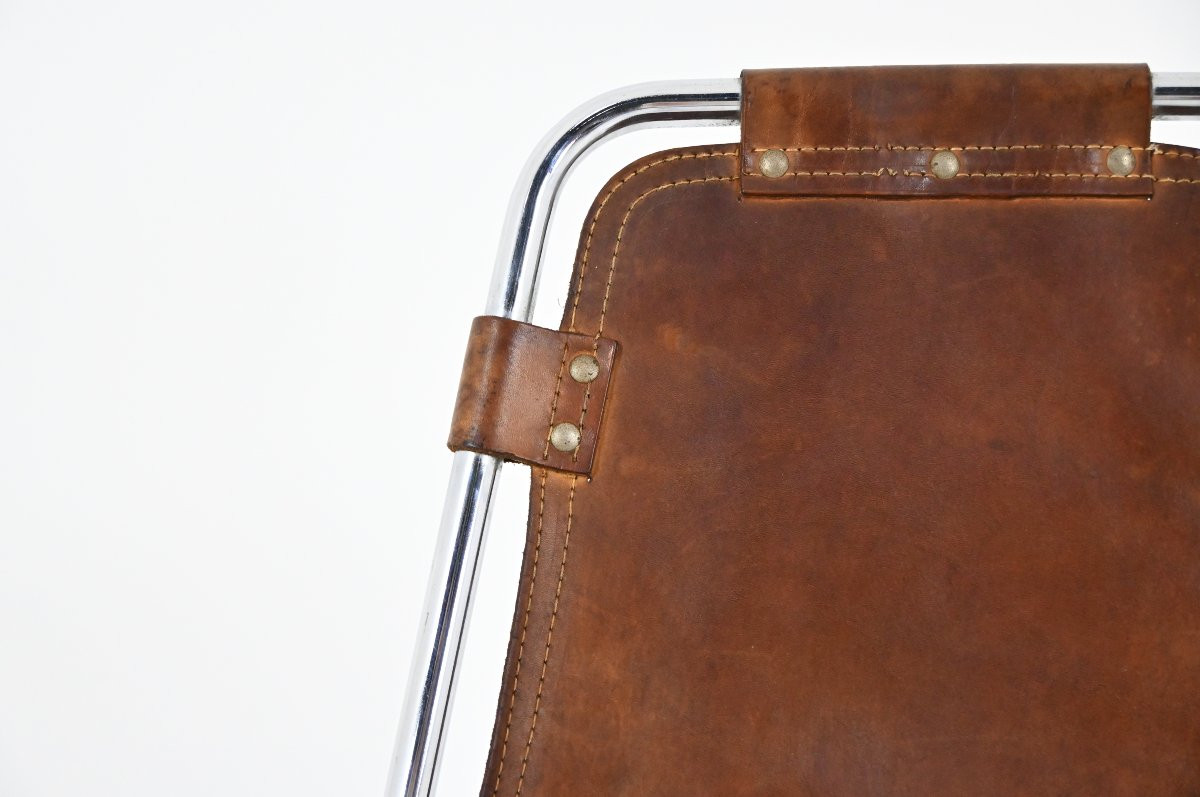 Set Of 3 Les Arcs Chairs By Charlotte Perriand, 1960s-photo-3