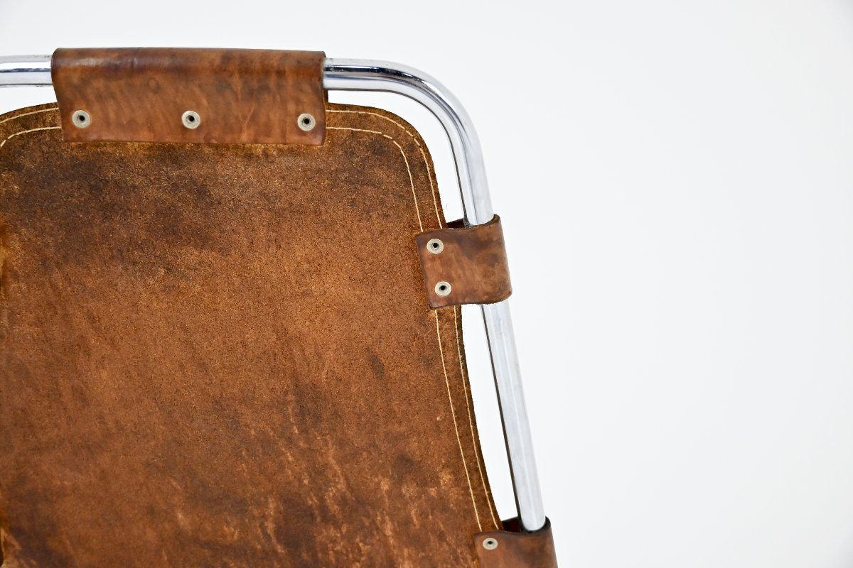 Set Of 3 Les Arcs Chairs By Charlotte Perriand, 1960s-photo-4