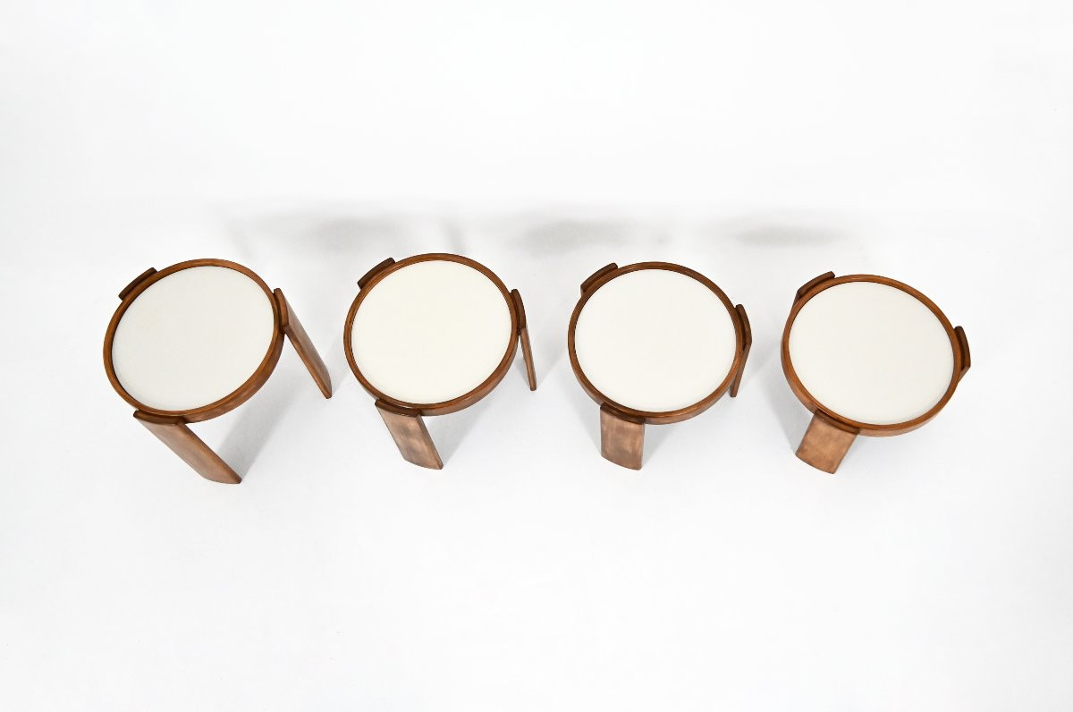 Ensemble de 4 Tables gigognes modèle 780 par Gianfranco Frattini pour Cassina, 1960-photo-3