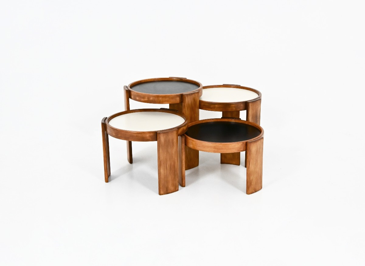 Ensemble de 4 Tables gigognes modèle 780 par Gianfranco Frattini pour Cassina, 1960