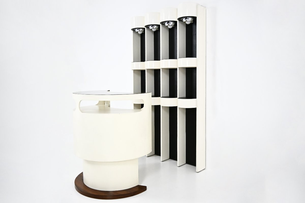 Ensemble de bar par Joe Colombo, années 1960-photo-3