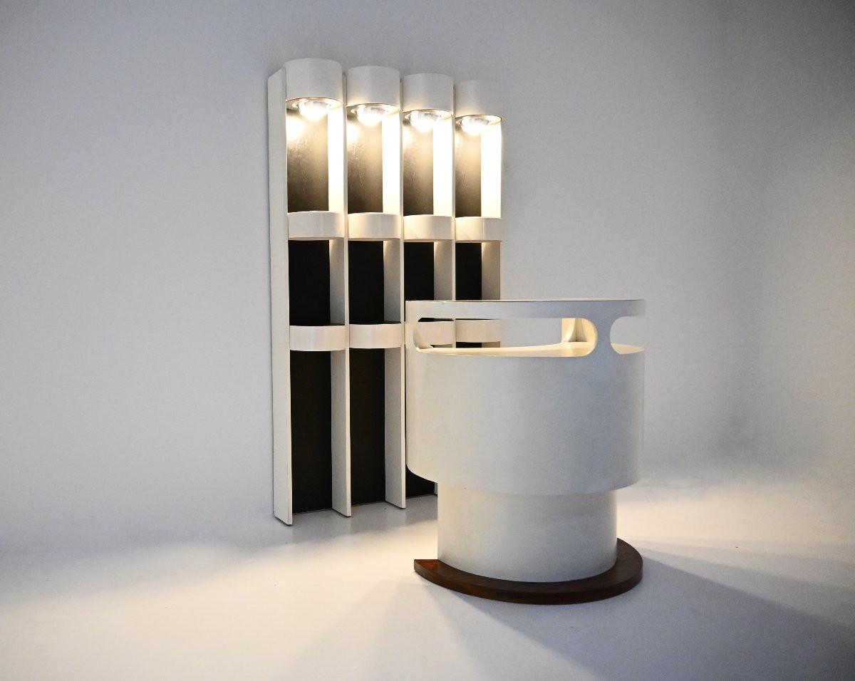 Ensemble de bar par Joe Colombo, années 1960-photo-2