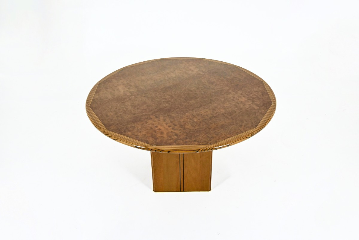 Table ronde Africa par Afra & Tobia Scarpa pour Maxalto, 1975