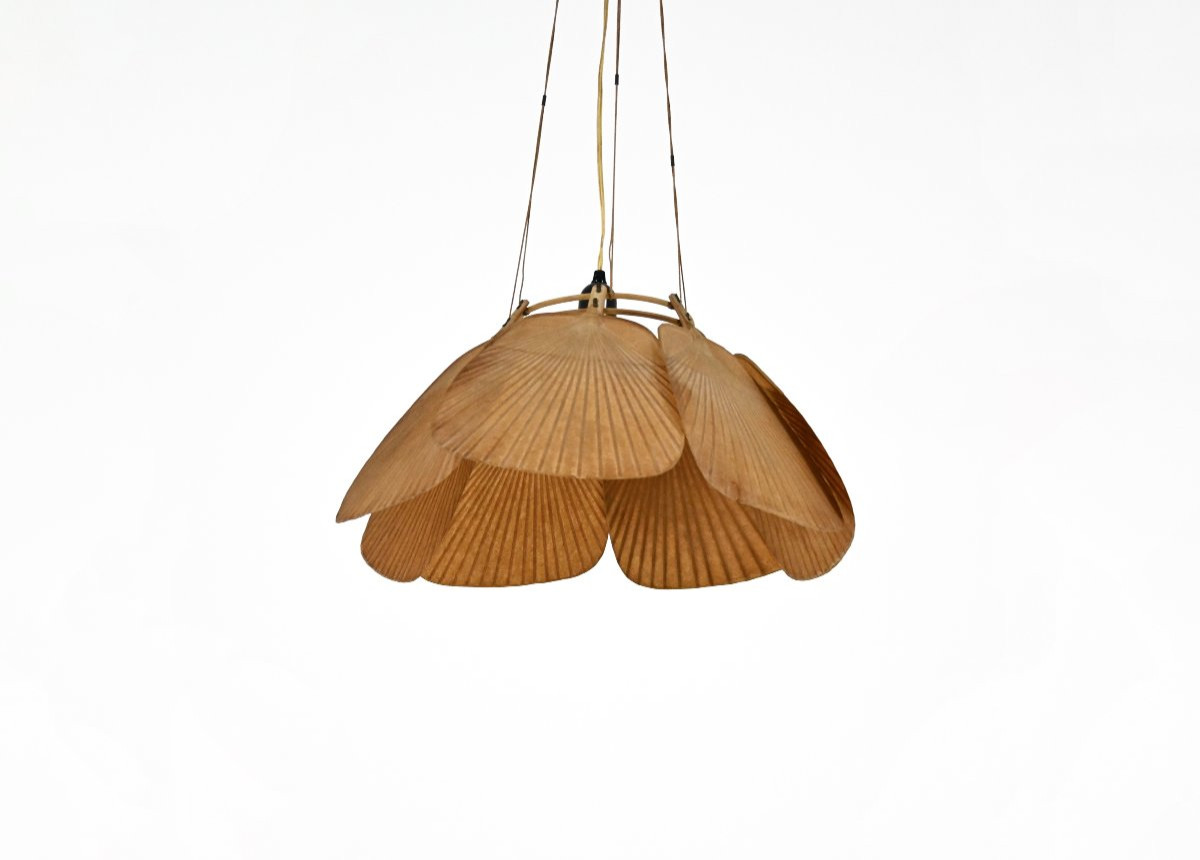 Suspension « Shichi » Uchiwa par Ingo Maurer pour Design M, années 1970  -photo-2