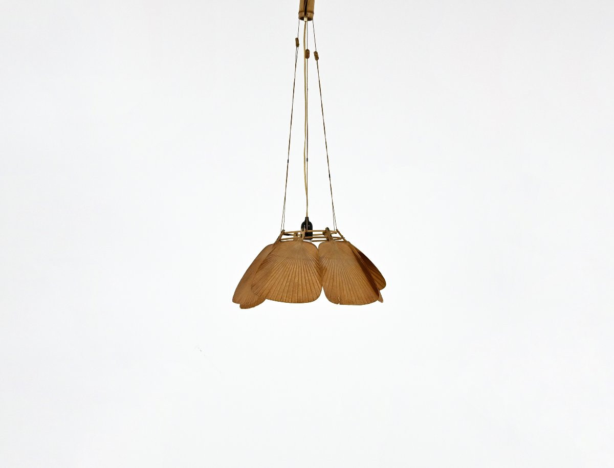 Suspension « Shichi » Uchiwa par Ingo Maurer pour Design M, années 1970  -photo-4