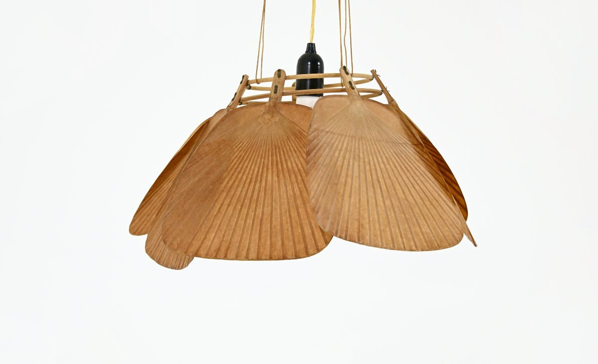Suspension « Shichi » Uchiwa par Ingo Maurer pour Design M, années 1970  -photo-2
