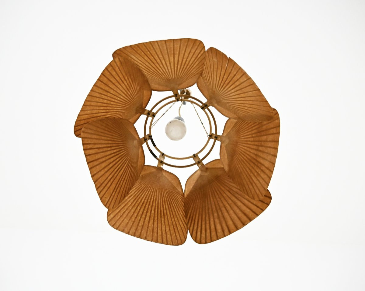 Suspension « Shichi » Uchiwa par Ingo Maurer pour Design M, années 1970  -photo-4