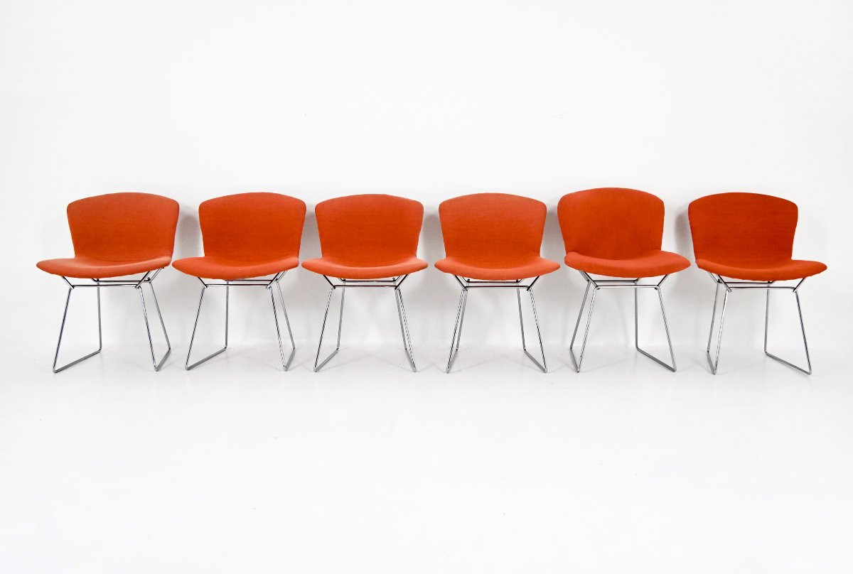 Set Of 6 Chairs By Harry Bertoia For Knoll, 1960s-photo-2