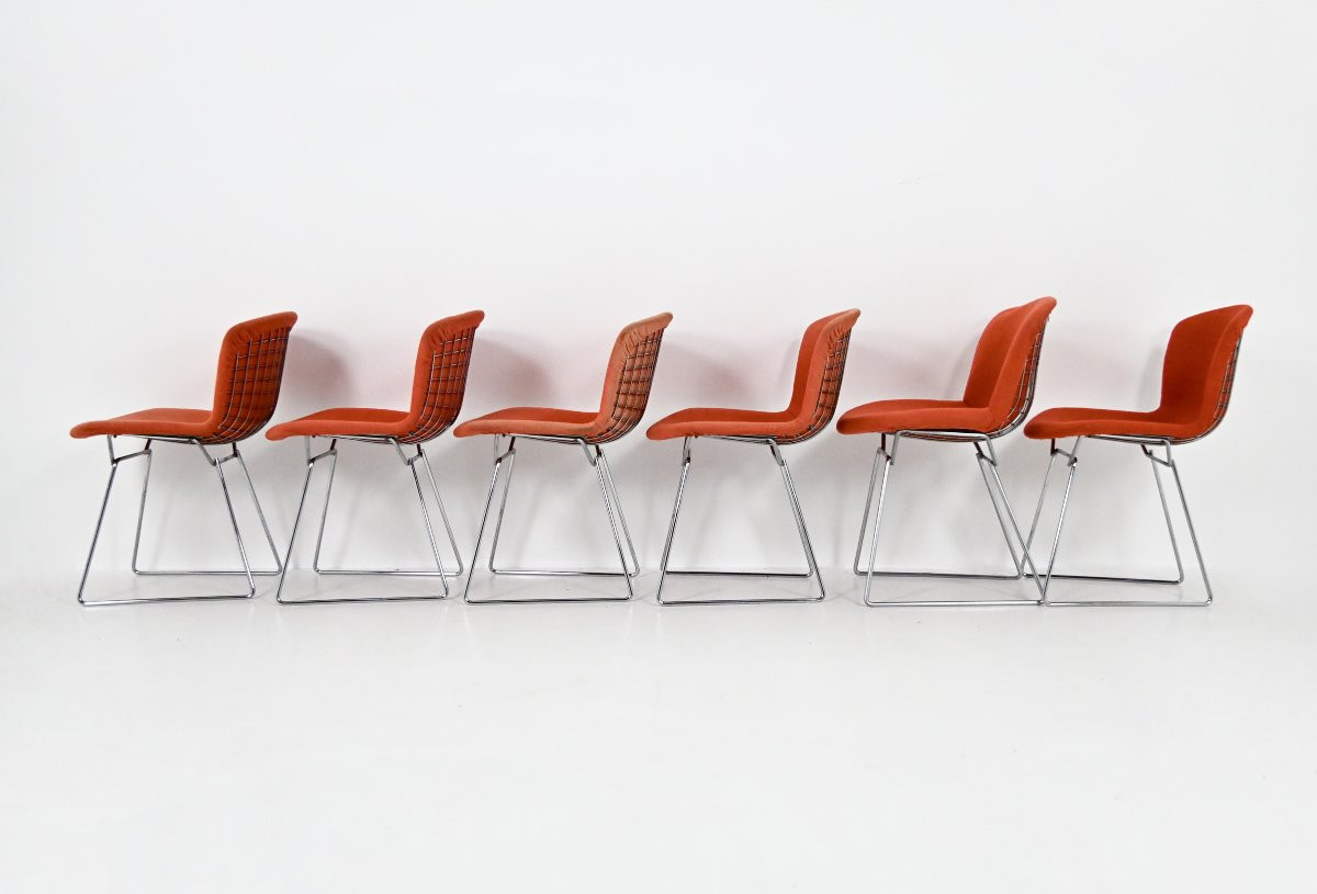 Set Of 6 Chairs By Harry Bertoia For Knoll, 1960s-photo-3