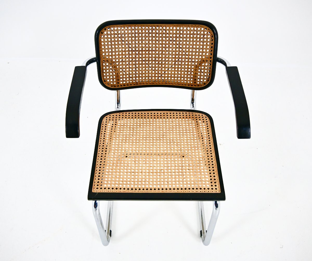 Ensemble de 4 Chaises de salle à manger Style B32 par Marcel Breuer-photo-4