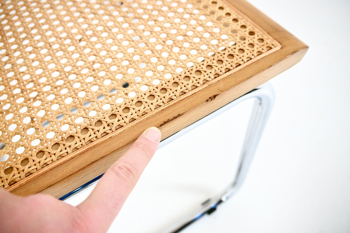 Ensemble de 6 Chaises de salle à manger Style B32 par Marcel Breuer-photo-4