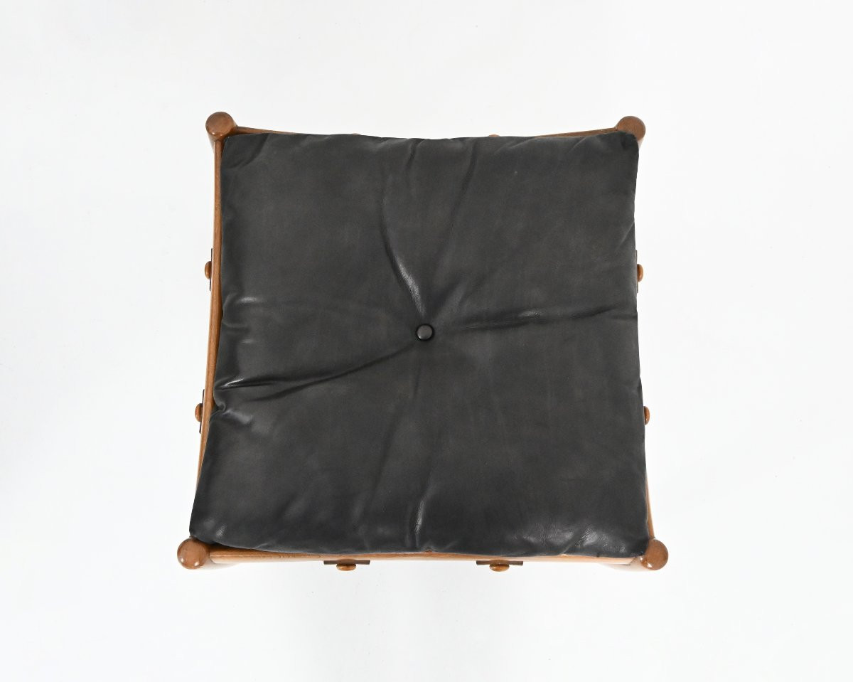 "sheriff" Armchair With Footrest By Sergio Rodrigues For Isa Bergamo, 1960s-photo-5