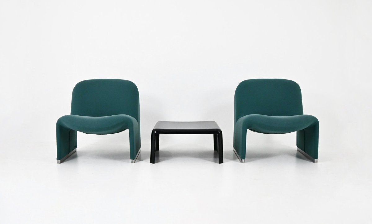 Alky Armchairs And Table By Giancarlo Piretti For Anonima Castelli, 1970s, Set Of 3-photo-2