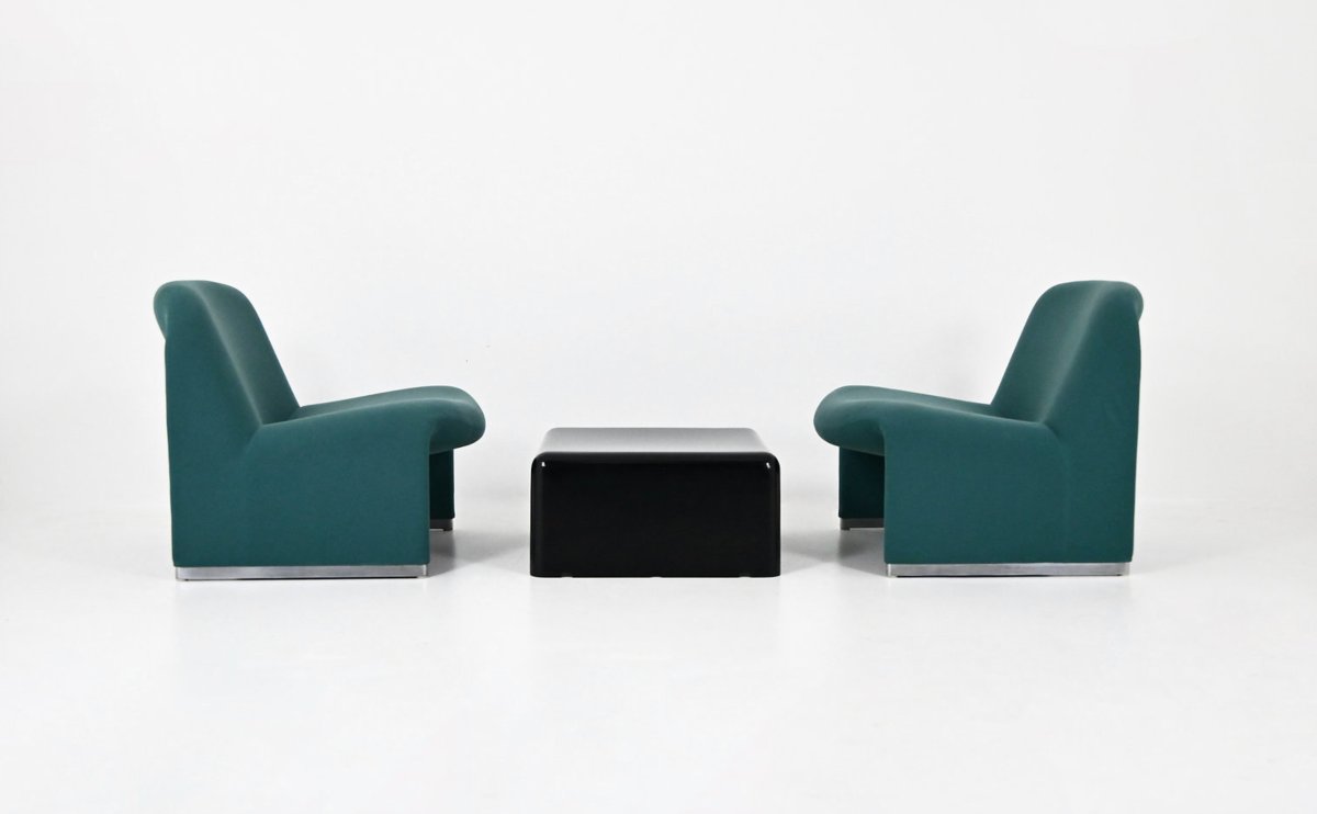 Alky Armchairs And Table By Giancarlo Piretti For Anonima Castelli, 1970s, Set Of 3-photo-4