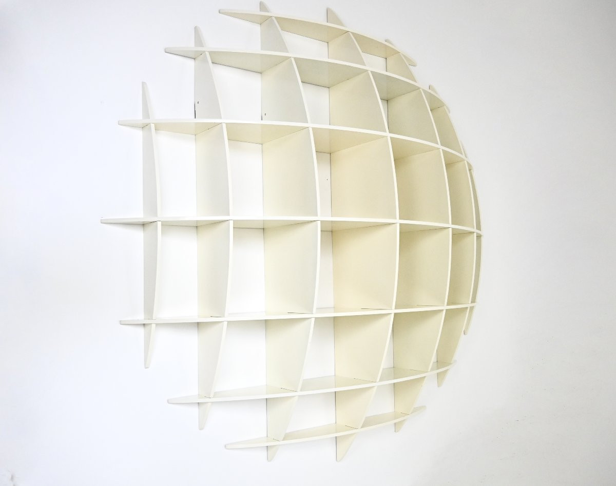 Tyco Wall-mounted Bookcase By Manfredo Massironi For Nikol International, 1970s-photo-4