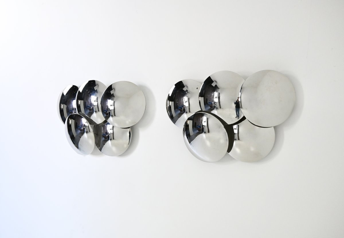 Pair Of Wall Sconces By Goffredo Reggiani For Reggiani, 1970s-photo-1