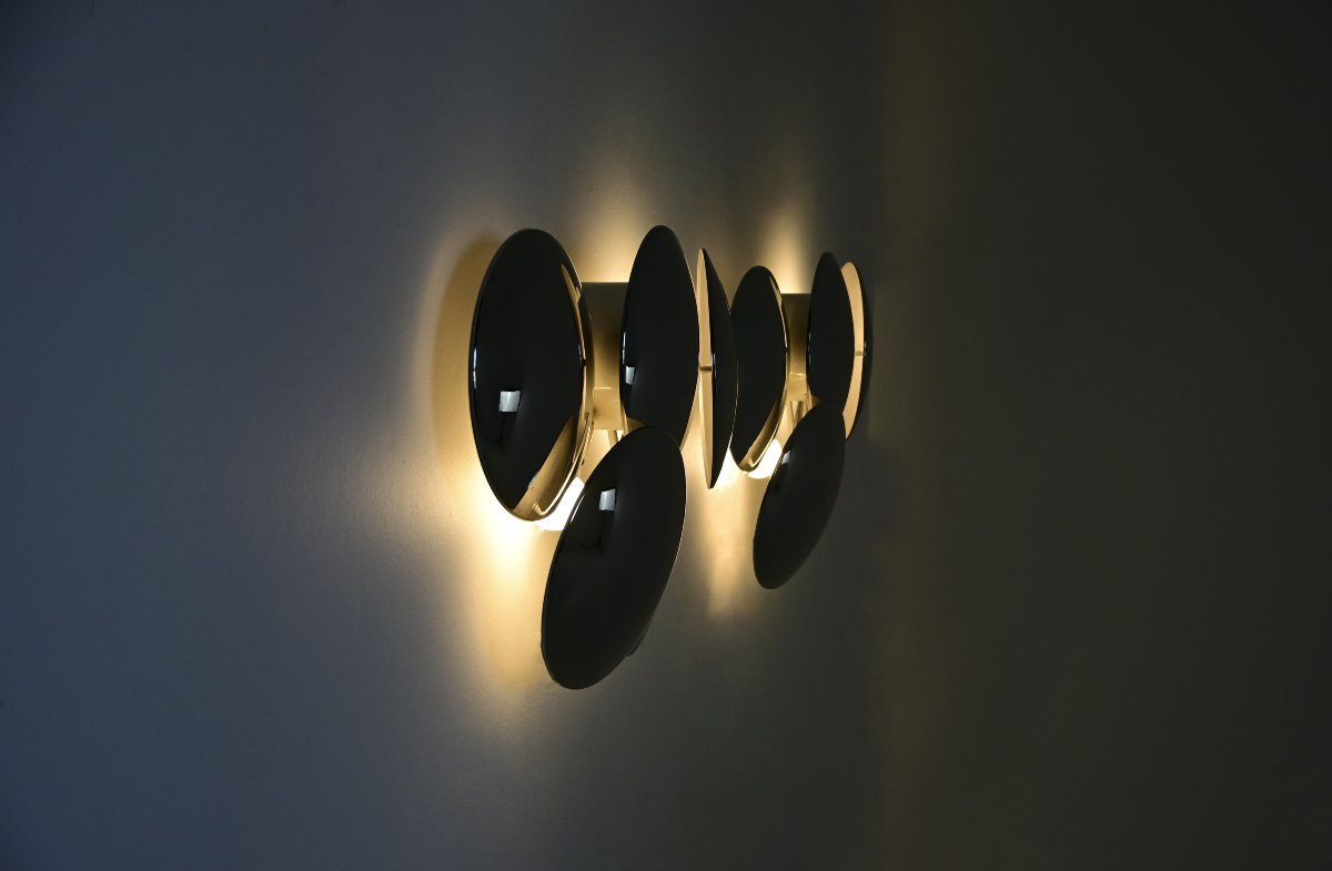 Pair Of Wall Sconces By Goffredo Reggiani For Reggiani, 1970s-photo-4