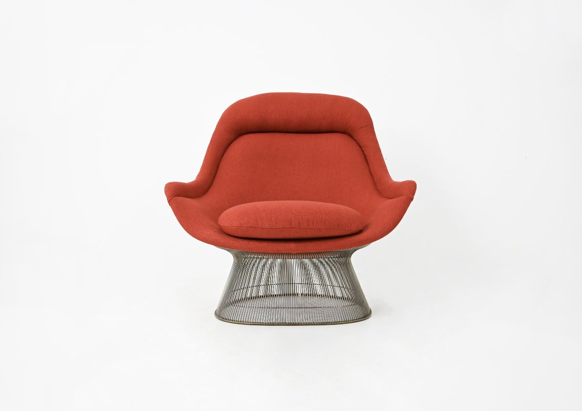Armchair & Ottoman By Warren Platner For Knoll International, 1960s-photo-1