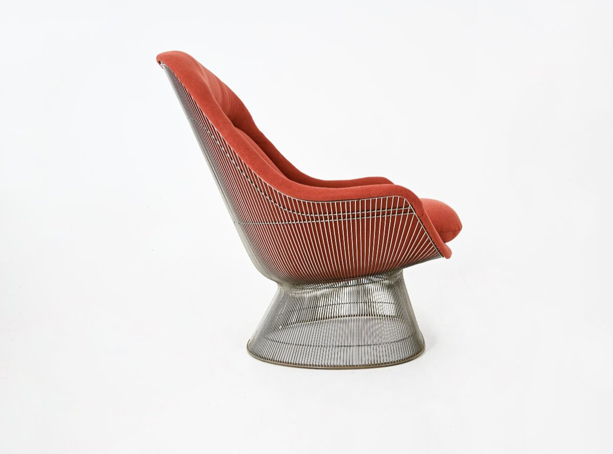 Armchair & Ottoman By Warren Platner For Knoll International, 1960s-photo-2