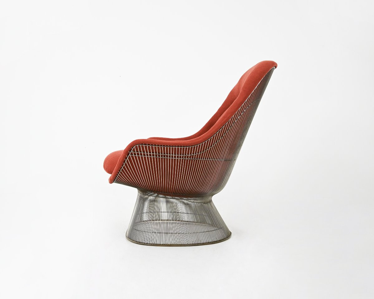Armchair & Ottoman By Warren Platner For Knoll International, 1960s-photo-4