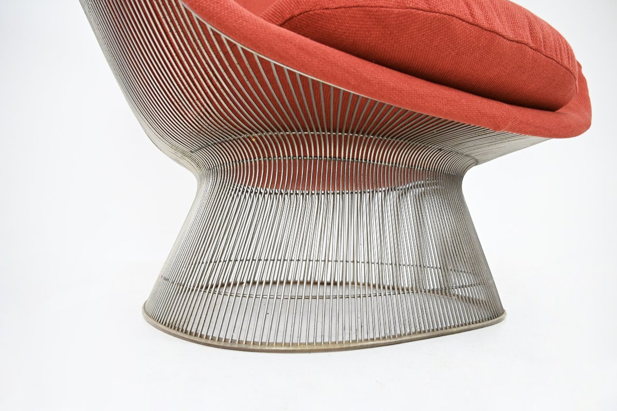 Armchair & Ottoman By Warren Platner For Knoll International, 1960s-photo-6