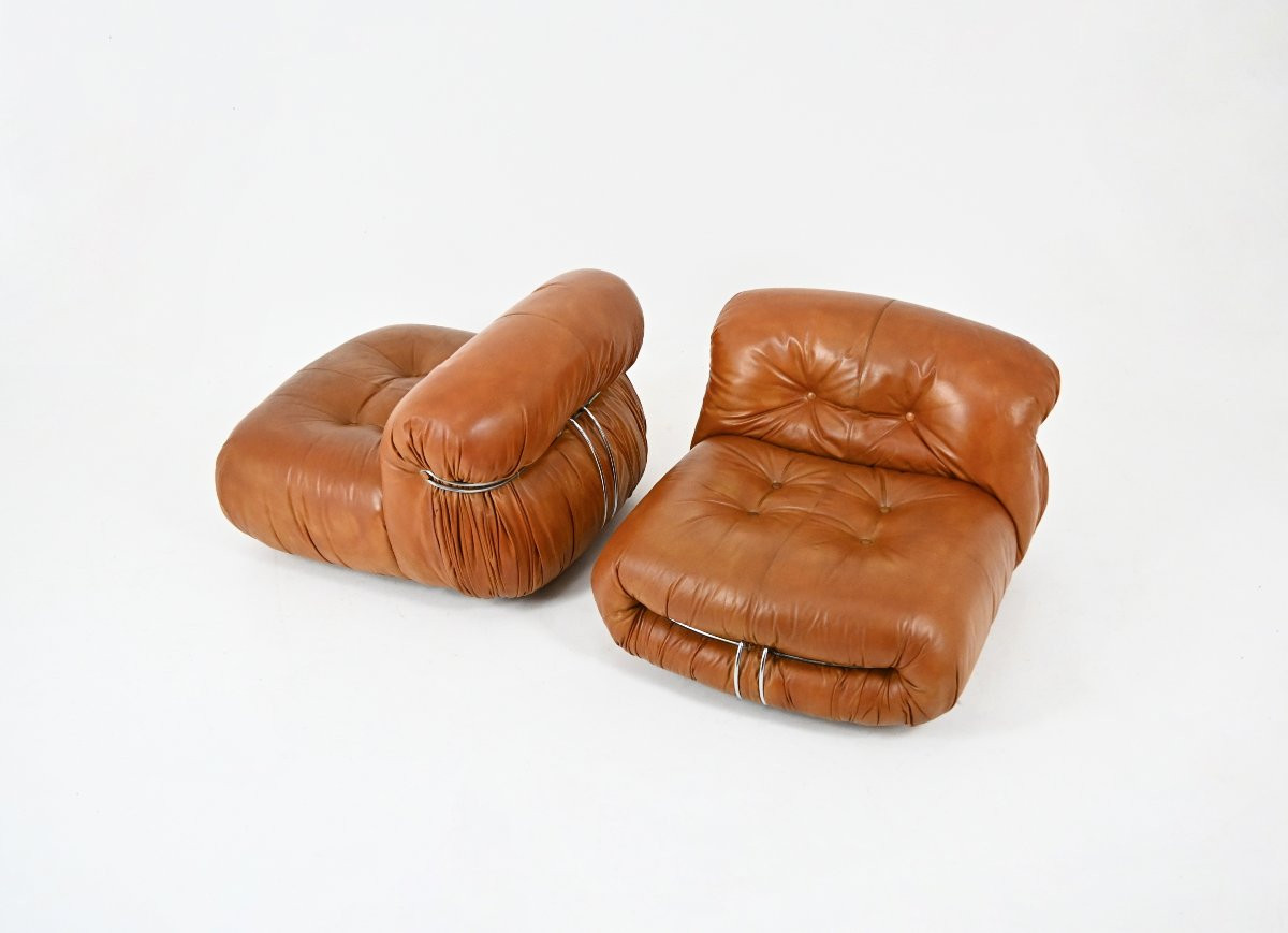 Soriana Armchairs By Afra And Tobia Scarpa For Cassina, 1970s, Set Of 2-photo-1