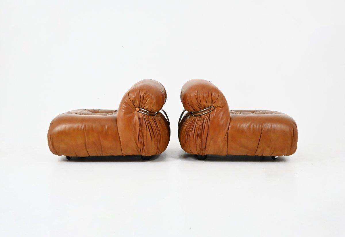 Soriana Armchairs By Afra And Tobia Scarpa For Cassina, 1970s, Set Of 2-photo-2