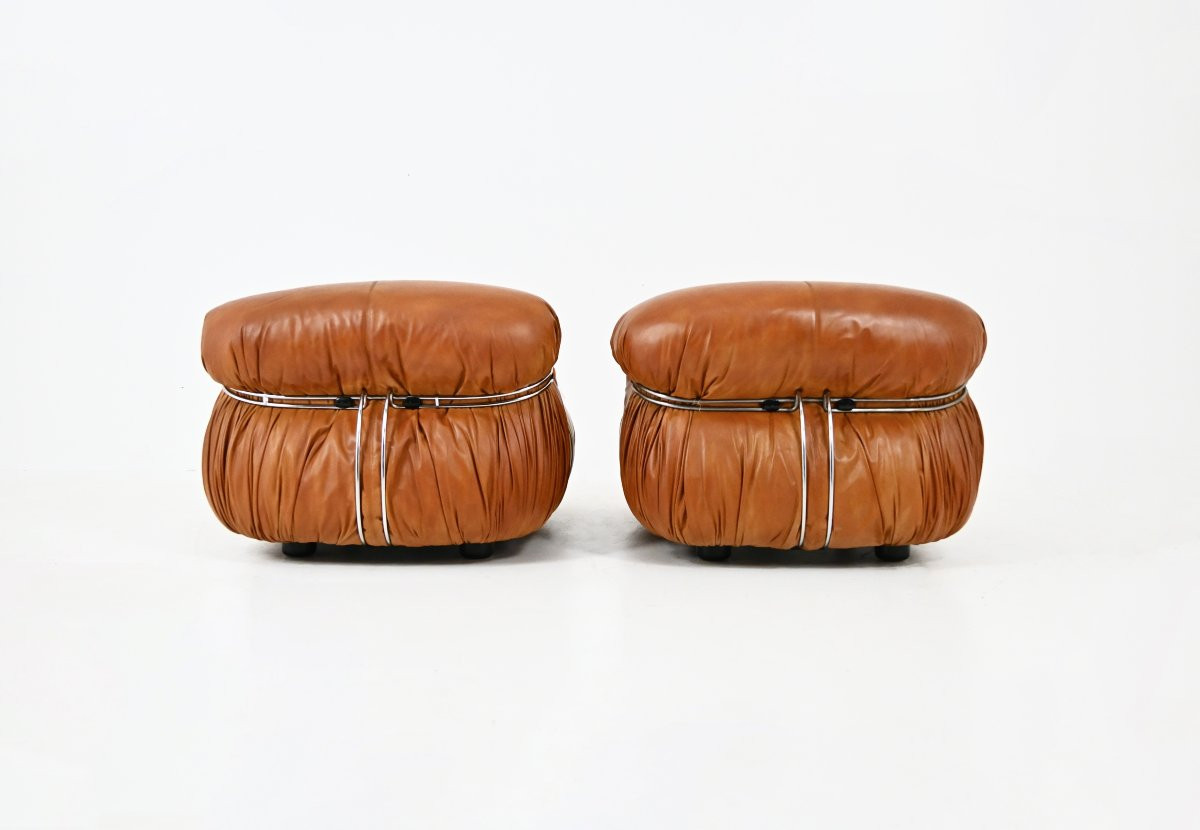 Soriana Armchairs By Afra And Tobia Scarpa For Cassina, 1970s, Set Of 2-photo-3