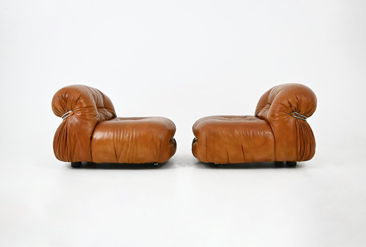 Soriana Armchairs By Afra And Tobia Scarpa For Cassina, 1970s, Set Of 2-photo-4