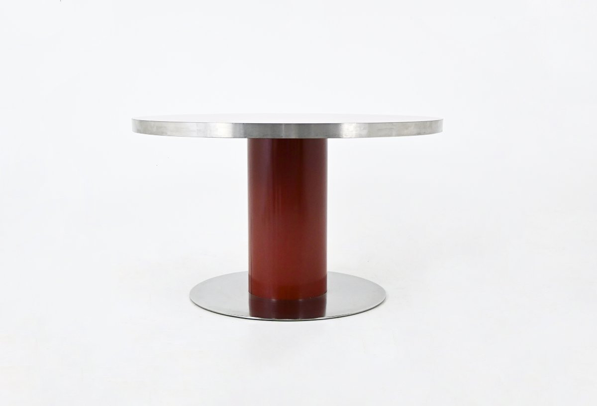 Table à manger de Willy Rizzo pour Mario Sabot, années 1970-photo-2