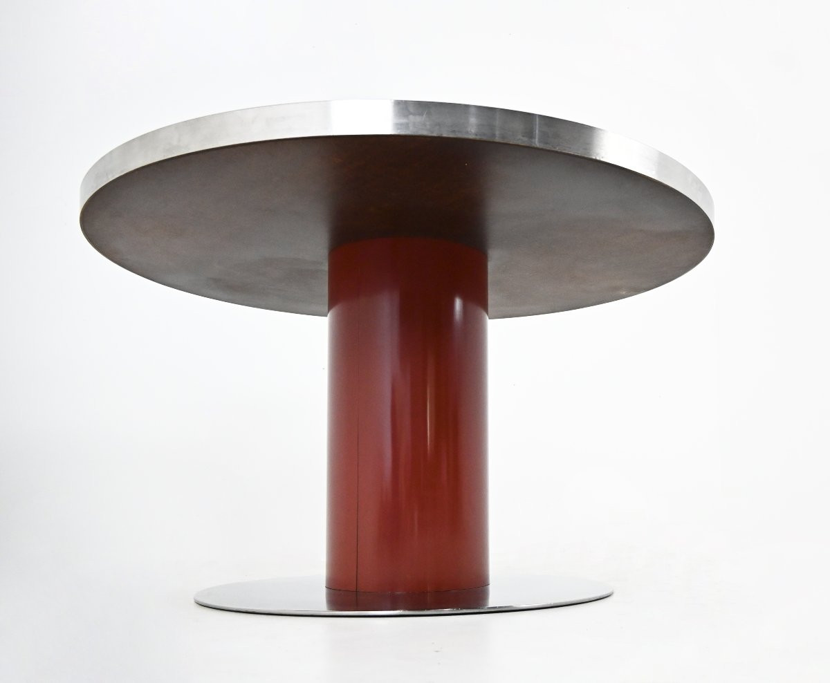 Table à manger de Willy Rizzo pour Mario Sabot, années 1970-photo-1