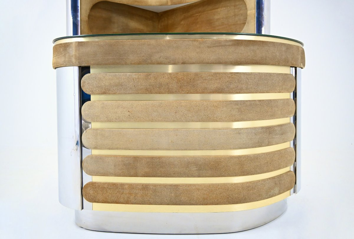 Bar Set Attributed To Willy Rizzo, 1970s-photo-1