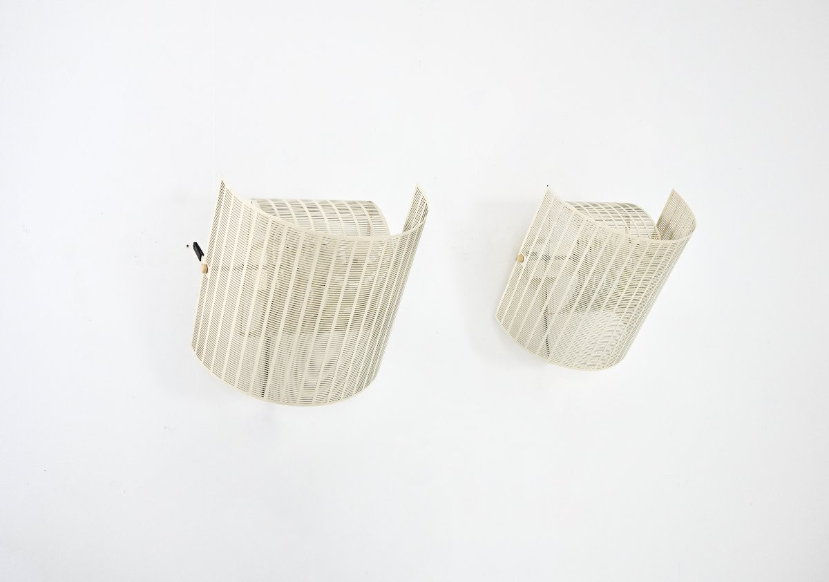 Paire d'appliques Shogun par Mario Botta pour Artemide, années 1980-photo-5