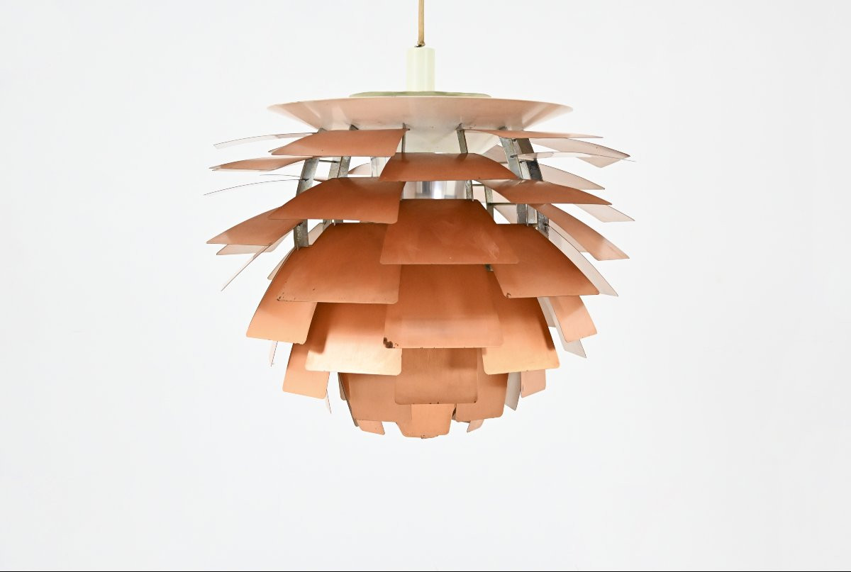 Suspension Artichoke de Poul Henningsen pour Louis Poulsen, années 1960, première édition-photo-2