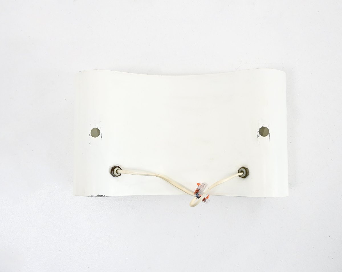 Applique « Foglio » blanche, par Tobia & Afra Scarpa pour Flos, années 1960-photo-5