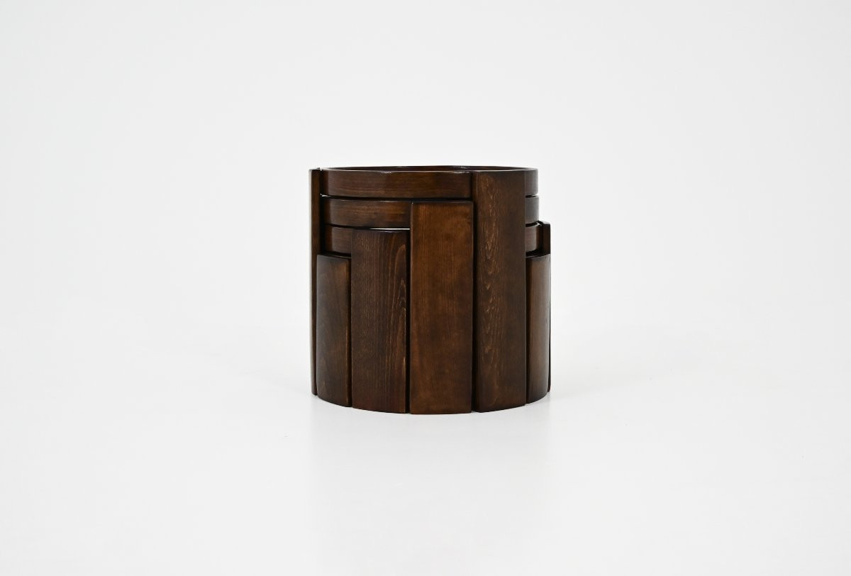 Ensemble de 4 tables gigognes modèle 780 de Gianfranco Frattini pour Cassina, années 1960-photo-1