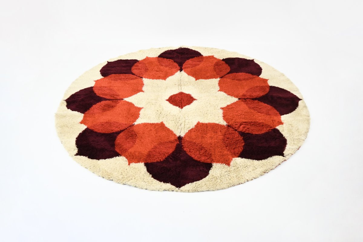 Tapis à motifs de Hojer Eksport Wilton, années 1970-photo-2