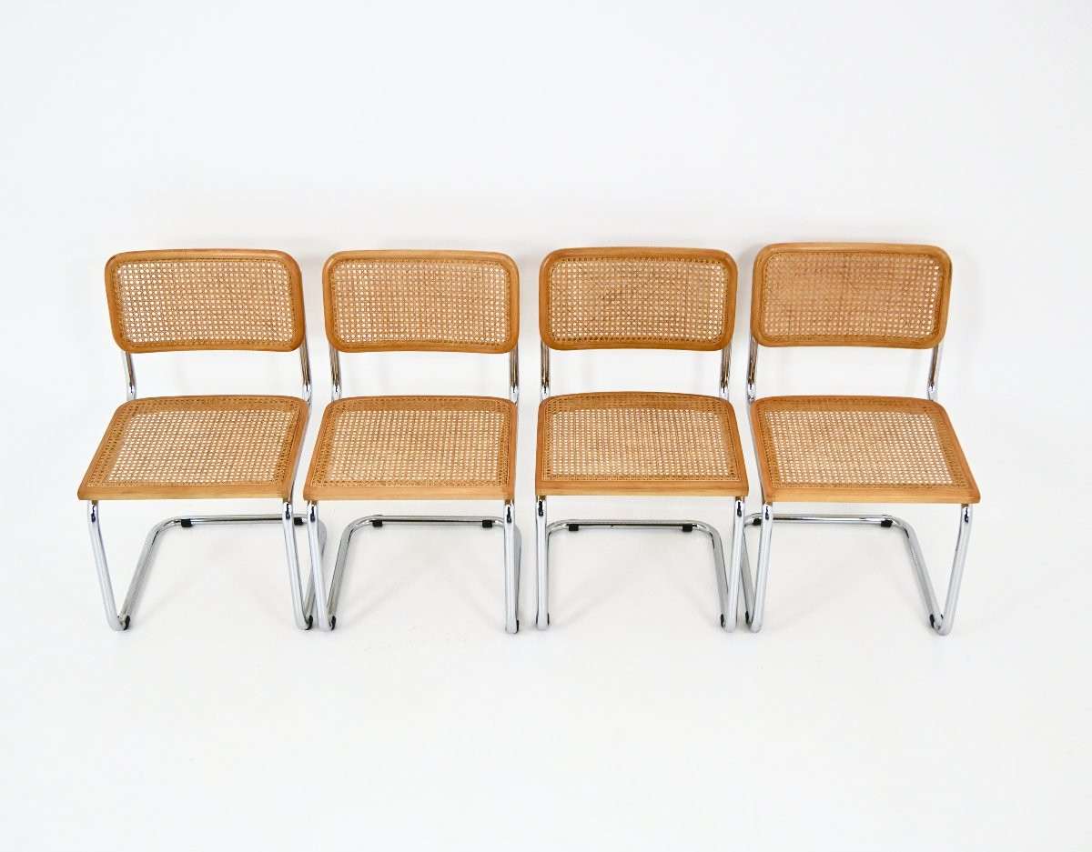 Dining Chairs Style B32 By Marcel Breuer Set Of 4-photo-3