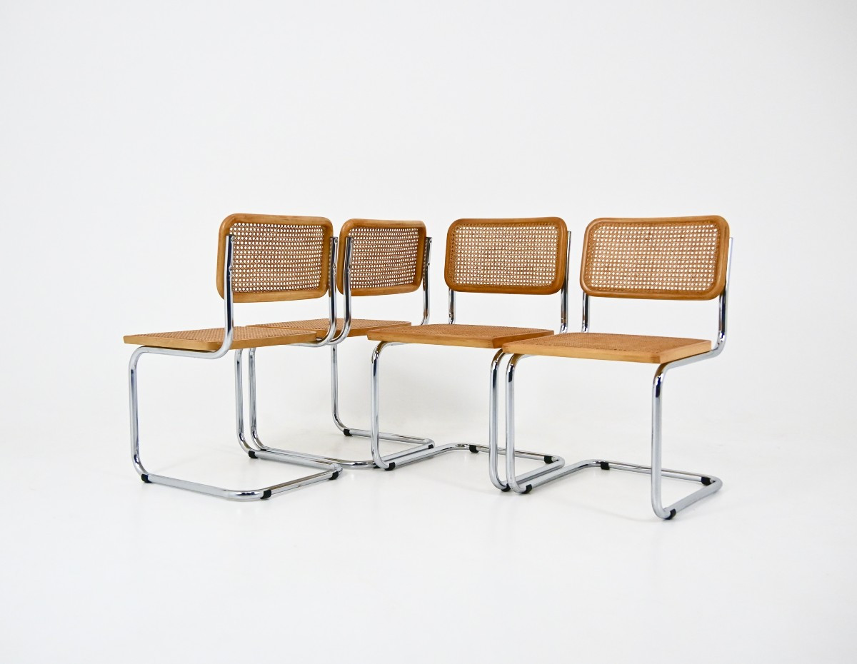 Dining Chairs Style B32 By Marcel Breuer Set Of 4