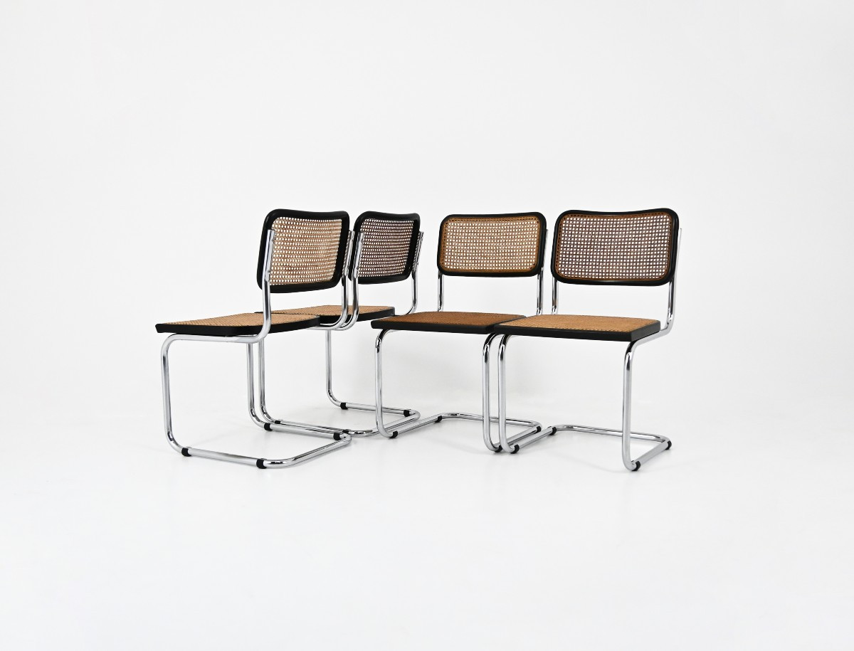 Dining Chairs Style B32 By Marcel Breuer Set Of 4
