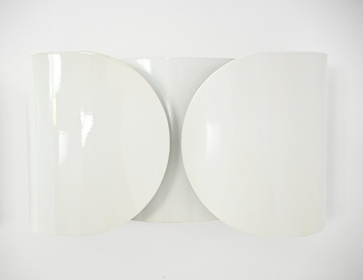 White Foglio Sconces By Tobia & Afra Scarpa For Flos, 1960s, Set Of 2-photo-5