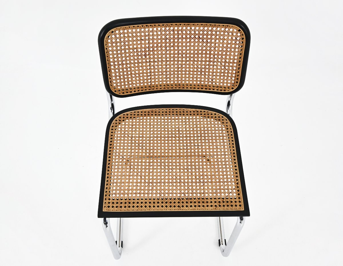 Set Of 4 Marcel Breuer B32 Dining Chairs-photo-4