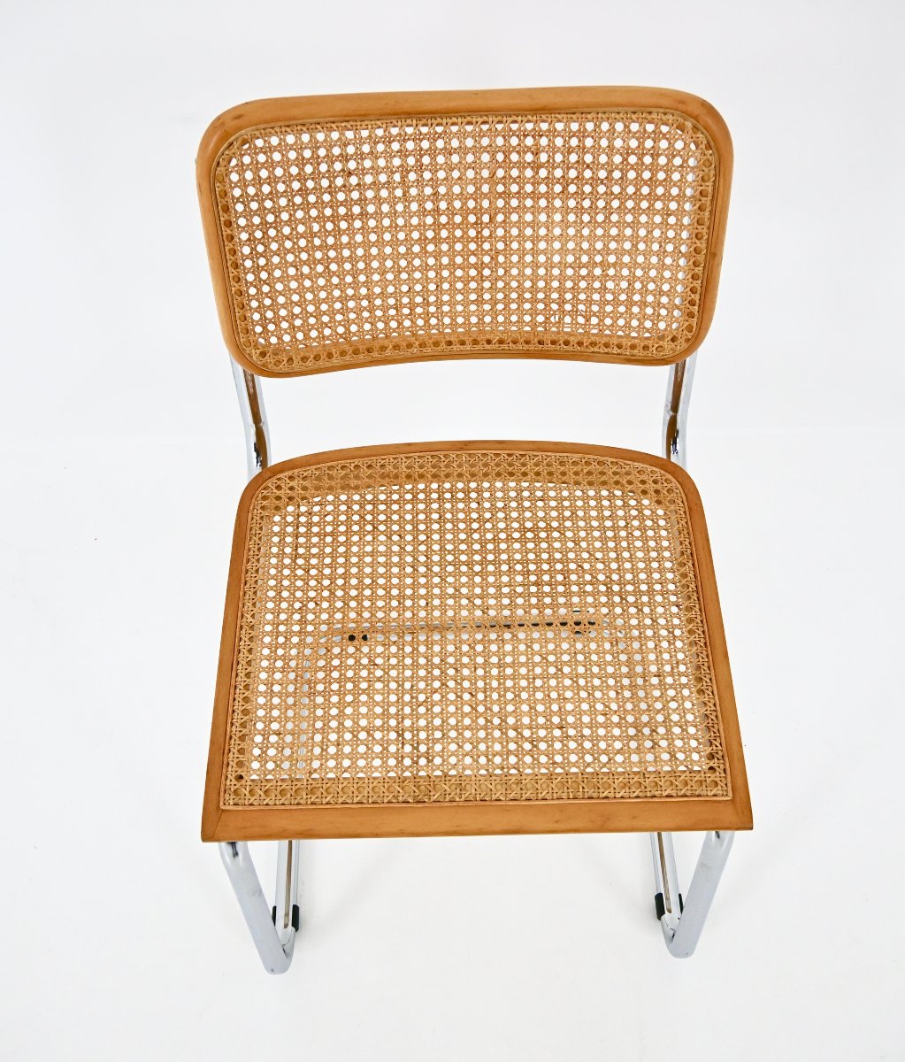 Set Of 6 Marcel Breuer B32 Dining Chairs-photo-4