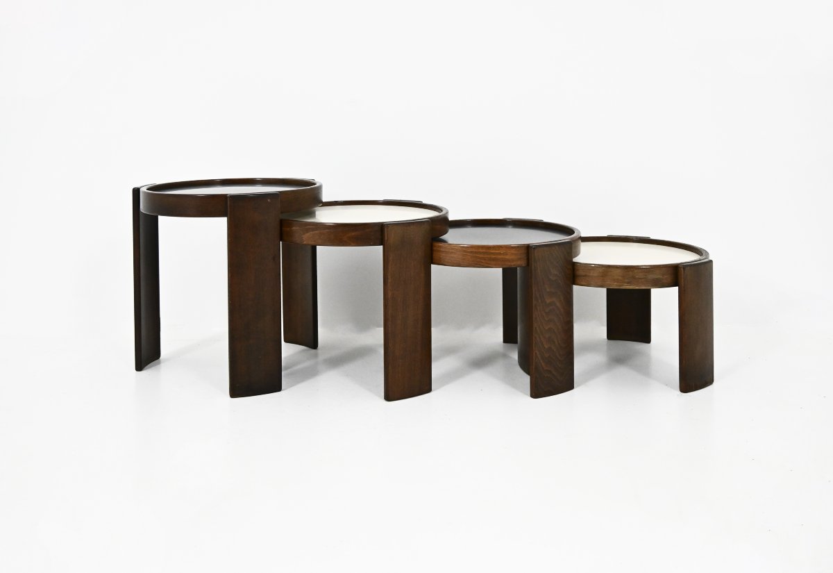 Tables gigognes modèle 780 de Gianfranco Frattini pour Cassina, années 1960-photo-2