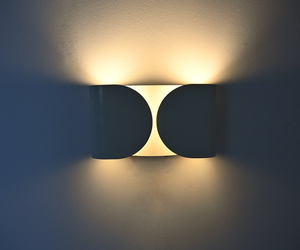 White Foglio Sconce By Tobia & Afra Scarpa For Flos, 1960s-photo-2