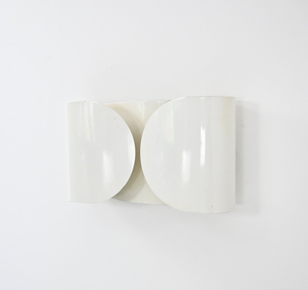 White Foglio Sconce By Tobia & Afra Scarpa For Flos, 1960s-photo-1