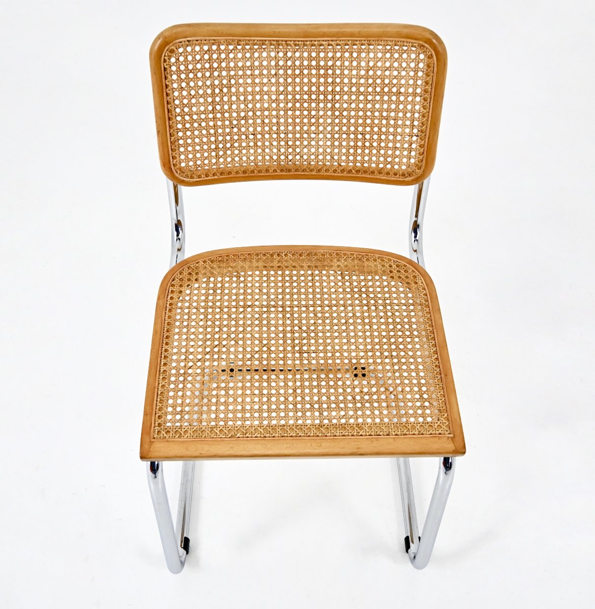 Ensemble de 6 Chaises de salle à manger modèle B32 de Marcel Breuer-photo-4