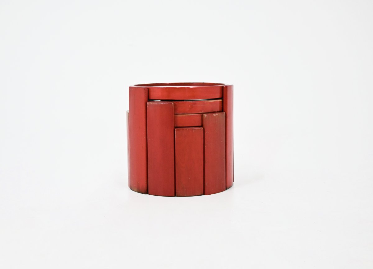 Ensemble de 4 tables gigognes modèle 780 de Gianfranco Frattini pour Cassina, 1960s-photo-3